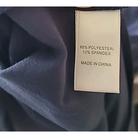 Cuddl Duds Oxford Navy Flexwear Wide Leg Jumpsuit | Women’s Large - Picture 11 of 12